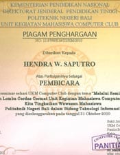 Unit Kegiatan Mahasiswa Computer Club Politeknik Negeri Bali