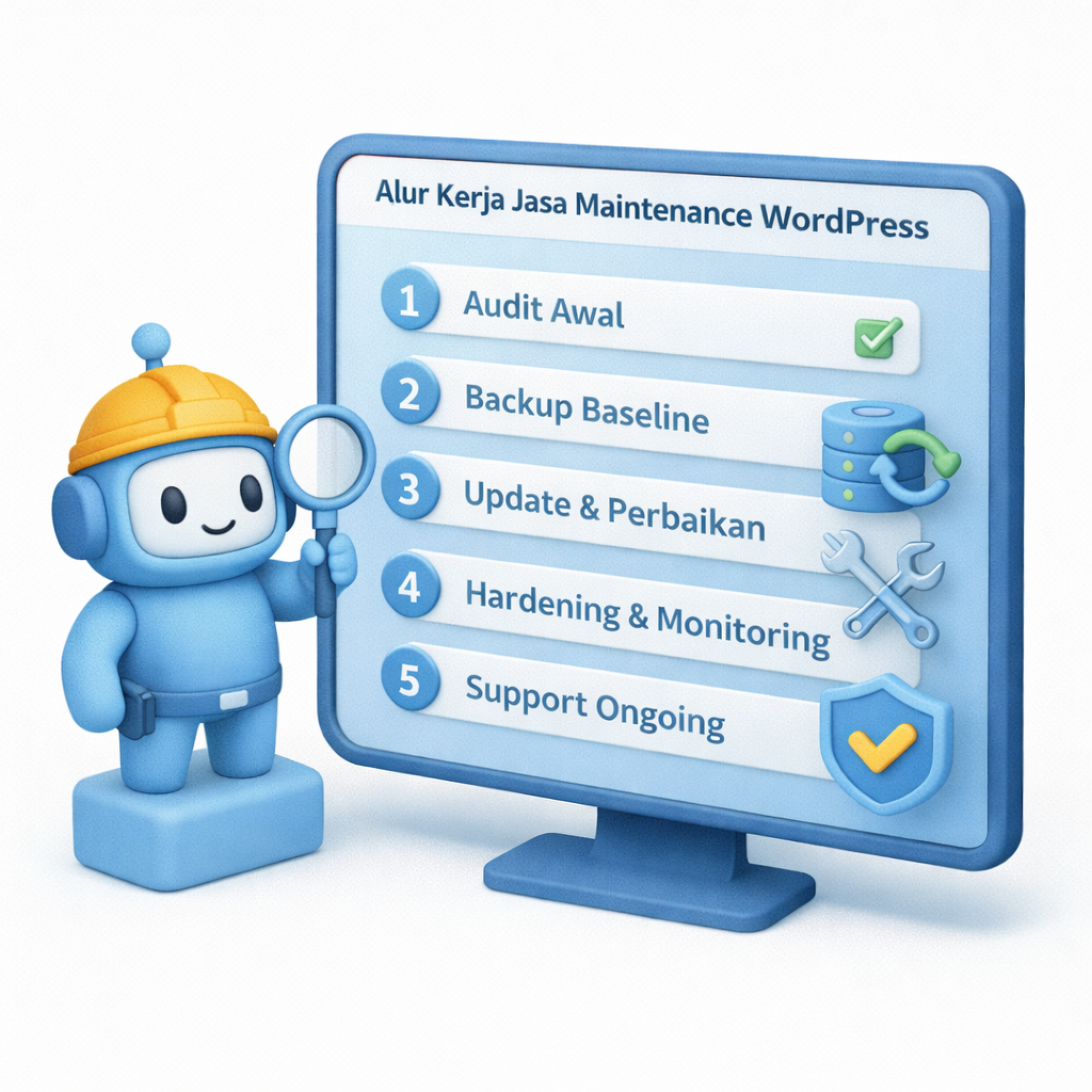 Alur Kerja Jasa Maintenance Wordpress