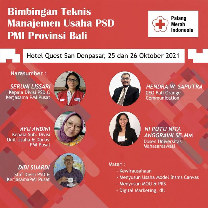 Bimbingan Teknis PMI Bali